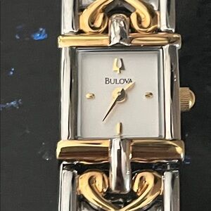 Bulova Women's Two-Tone Gold and Silver Watch